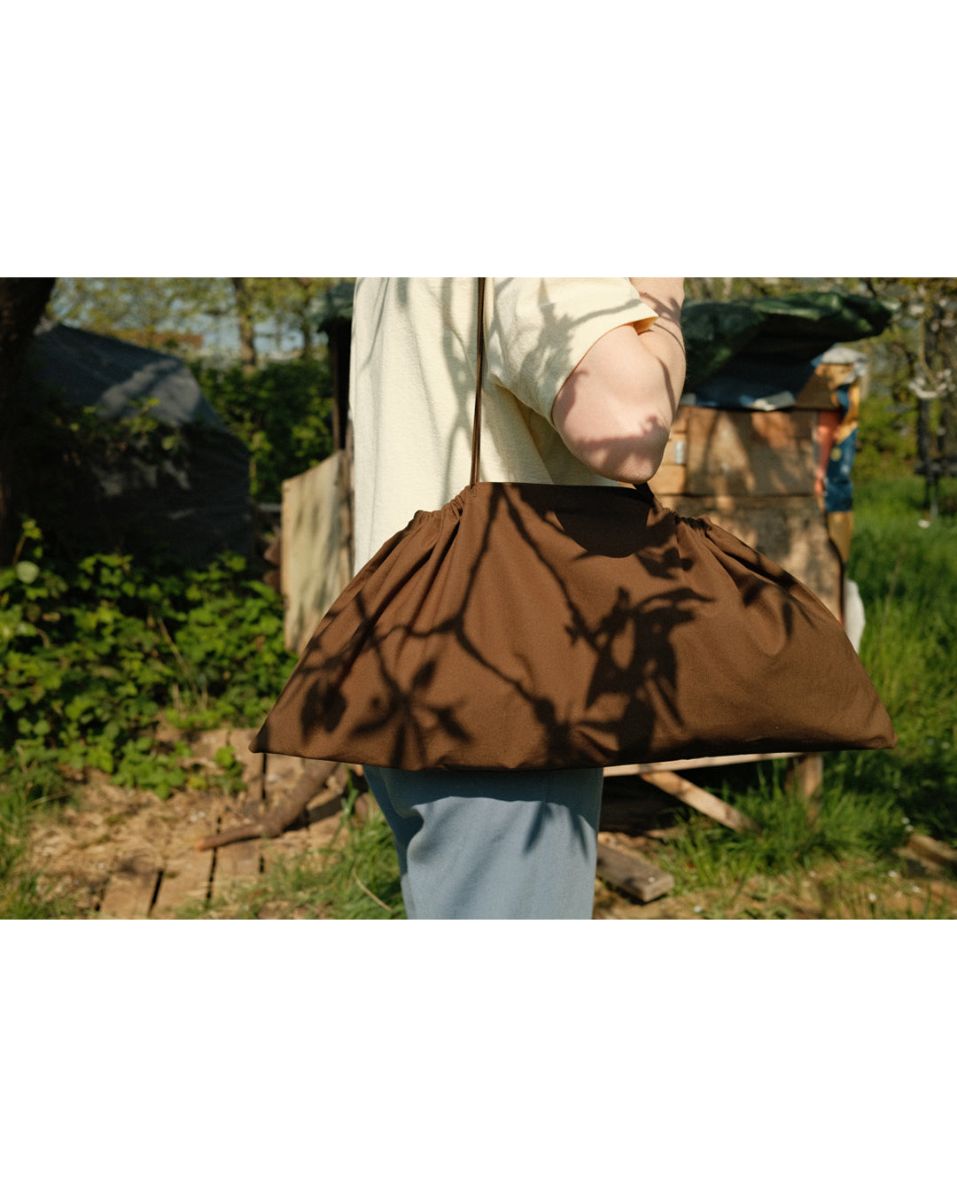 A TOTEM OF Baguette Bag Drywax Cotton