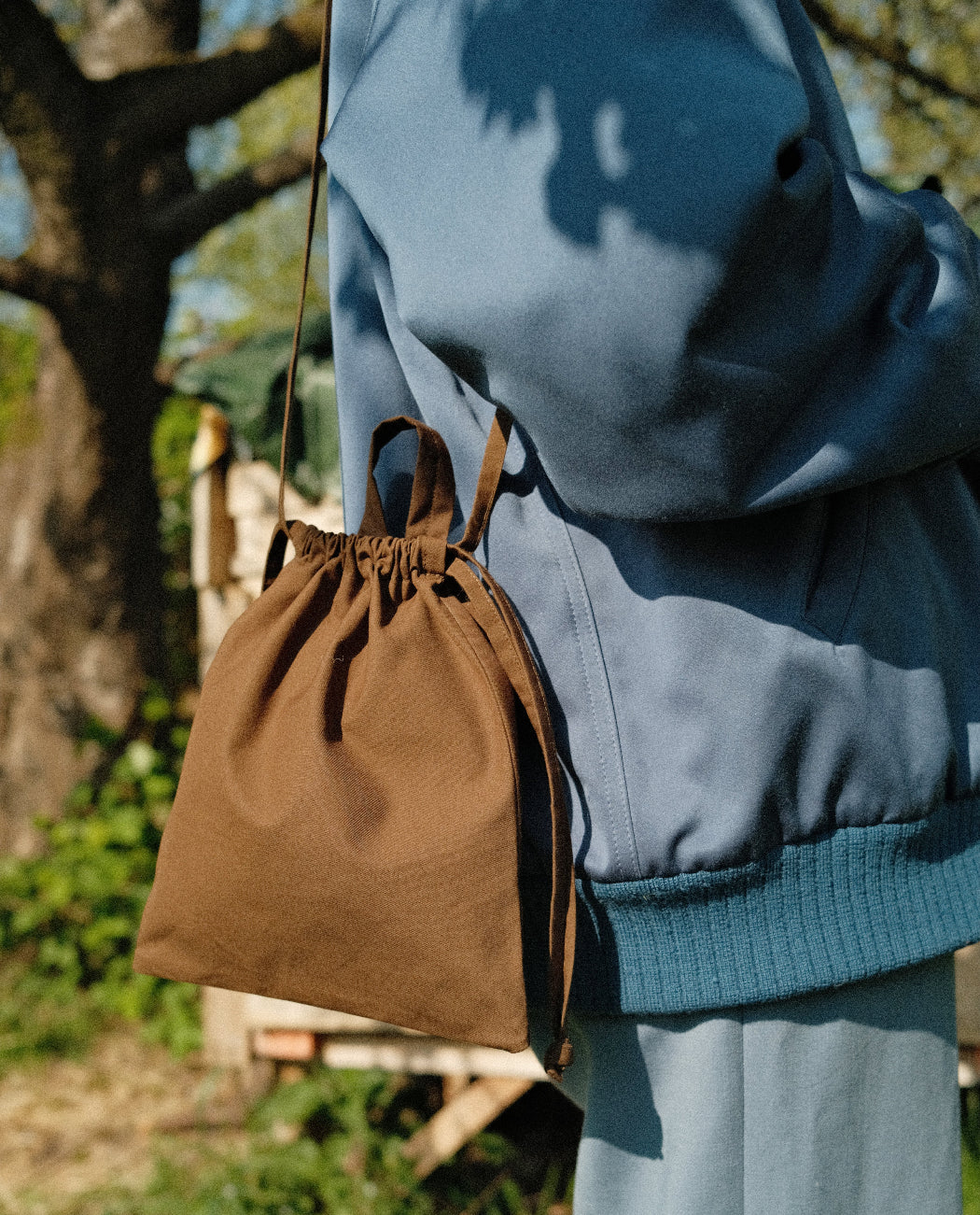 A TOTEM OF Marble Bag Drawstring Bags