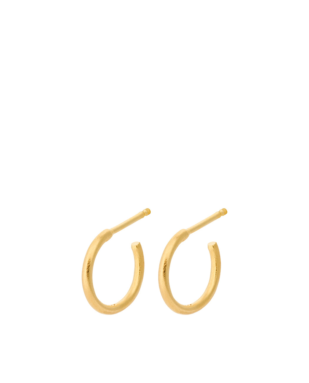 Pernille Corydon Delta Hoops Goldplated Silver Sustainable Jewellery