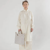 Baggu Horizontal Zip Duck Bag Natural Grid