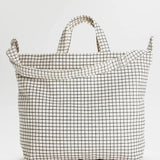 Baggu Horizontal Zip Duck Bag Natural Grid Europe Utrecht Amsterdam
