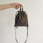 A TOTEM OF 1.1 marble bag convenience knikkerzak drawstring organic drywax cotton