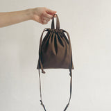 A TOTEM OF 1.1 marble bag convenience knikkerzak drawstring organic drywax cotton