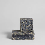 Atuto Ceramic Flower Frog Block Grey Patina