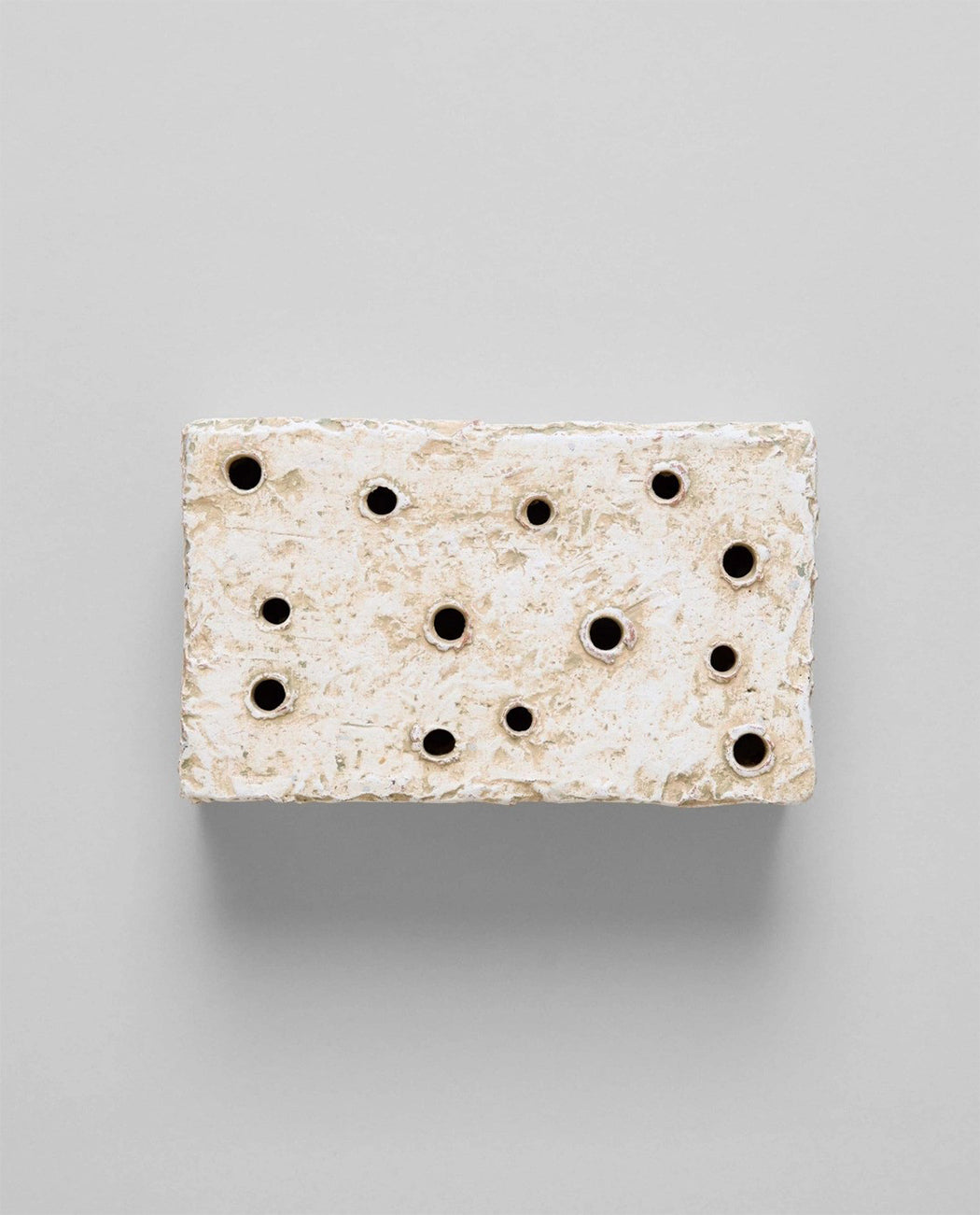 Atuto Ceramic Frog Block Rectangle White Patina