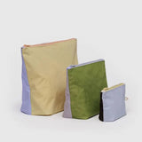 Baggu Go Pouch Set Pastels Colorblock