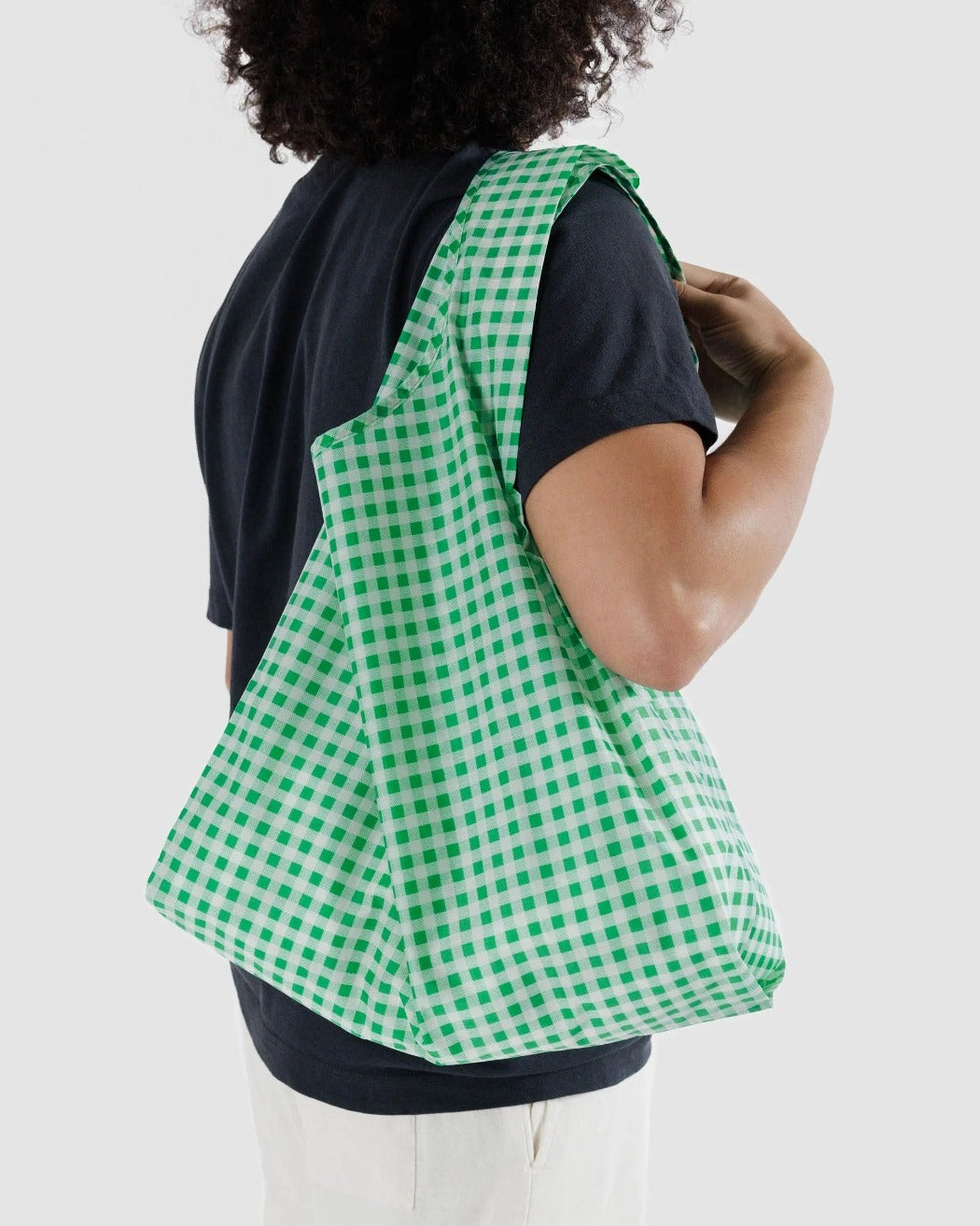 Baggu Standard Green Gingham Check Europe NL DE Be