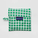 Baggu Standard Green Gingham Foldable Bag Belgie Nederland Italia Deutschland