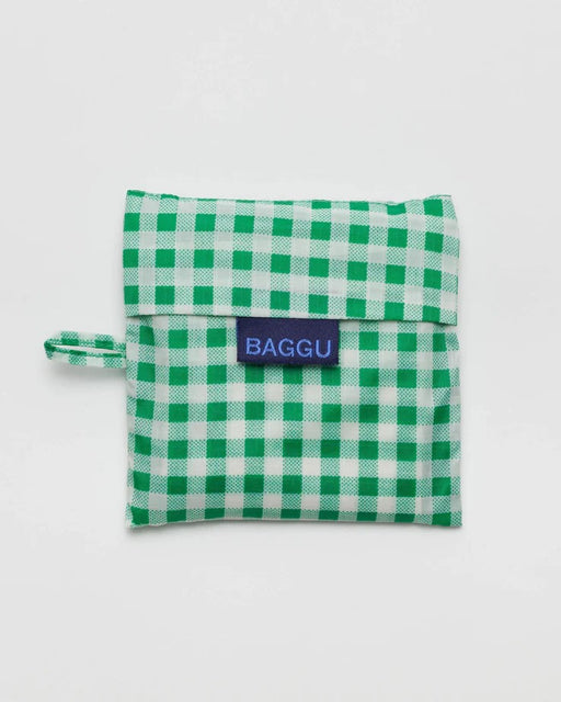 Baggu Standard Green Gingham Foldable Bag Belgie Nederland Italia Deutschland