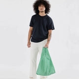 Baggu Standard Green Gingham Reusable Bag Europe Deutschland France NL Belgie