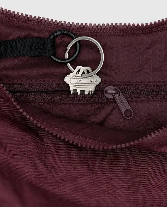 Baggu Bag Medium Crescent Bag Mahogany