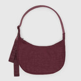 Baggu Medium Nylon Crescent Bag Mahogany Maroon