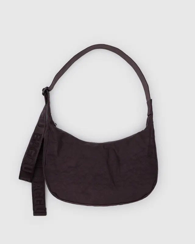 Baggu medium crescent bag chocolate plum