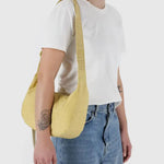 Baggu medium nylon crescent bag butter