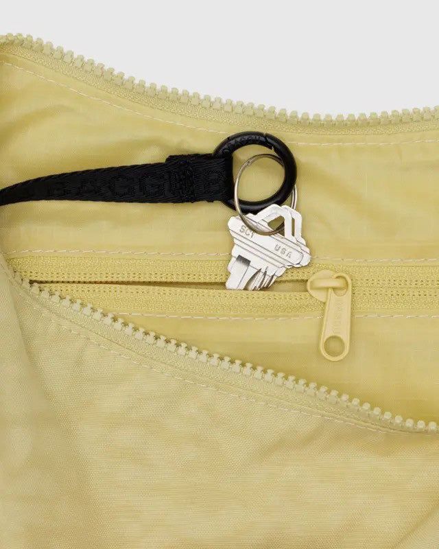 Baggu medium nylon crescent bag butter yellow
