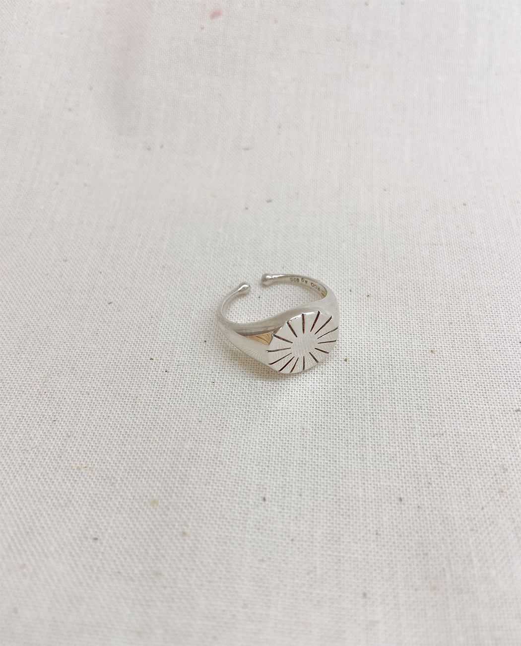 Pernille Corydon Era Signet Ring Adjustable Sterling Silver Europe