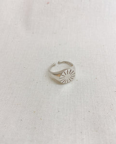 Pernille Corydon Era Signet Ring Adjustable Sterling Silver Europe
