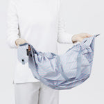 Shupatto Compact Large Morning Sun Stripe pleated foldable bag Nederland