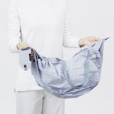 Shupatto Compact Large Morning Sun Stripe pleated foldable bag Nederland