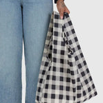 Standard Baggu Black and White Big Check