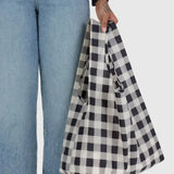 Standard Baggu Black and White Big Check