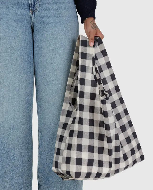 Standard Baggu Black and White Big Check