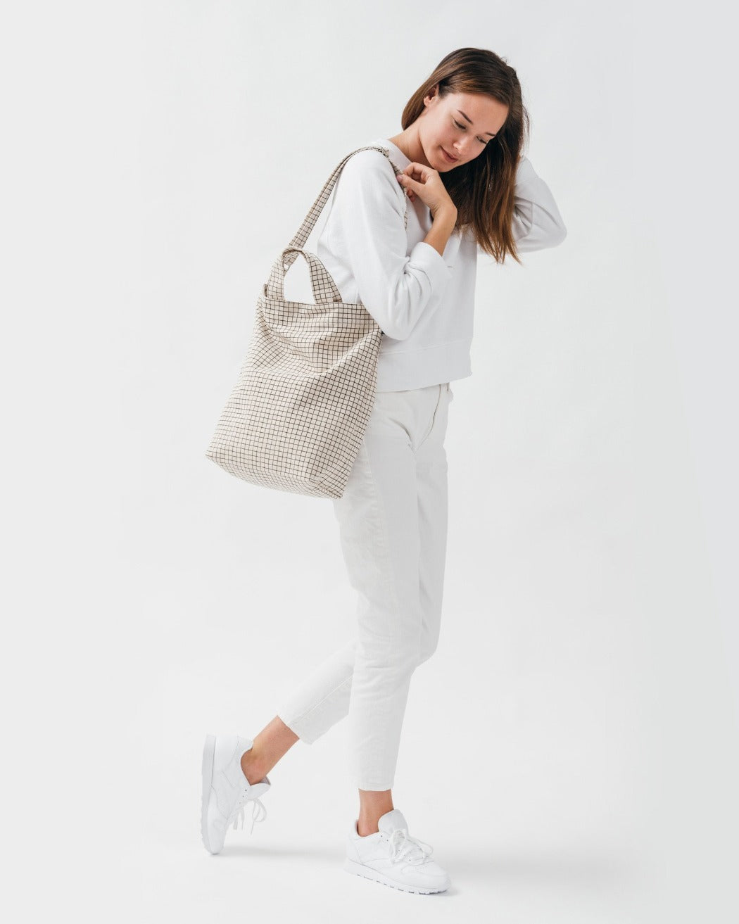 Baggu Duck Bag Check Natural Grid Utrecht