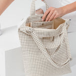 Baggu Duck Bag Natural Grid Nederland europe