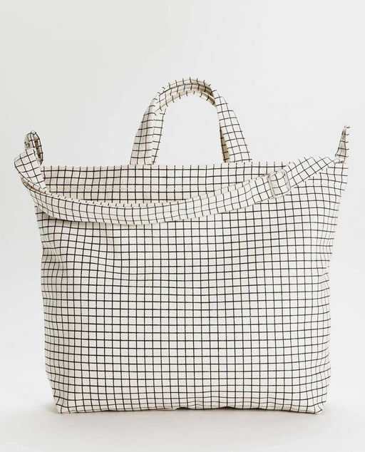 Baggu Horizontal Zip Duck Bag Natural Grid Europe Utrecht Amsterdam