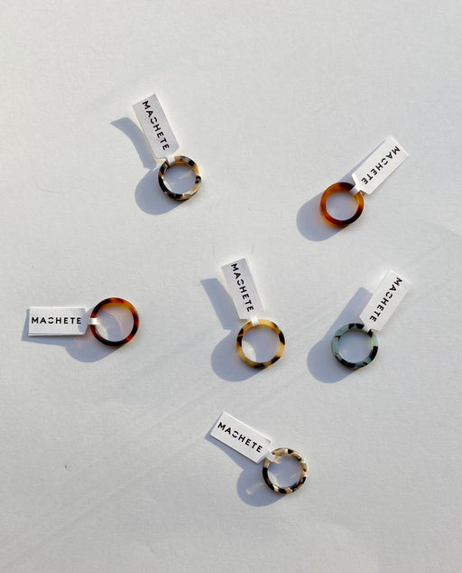 Thin Stack Rings Bio-Acetate