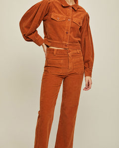 Rita Row Elda Pants Brown Corduroy Nederland Utrecht