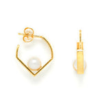 Vibe Harsloef Iris Earring With Pearl Gold